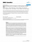 Research paper thumbnail of Genetic diversity and the emergence of ethnic groups in Central Asia