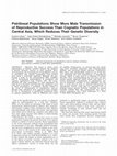 Research paper thumbnail of Patrilineal populations show more male transmission of reproductive success than cognatic populations in Central Asia, which reduces their genetic diversity