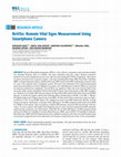 Research paper thumbnail of ReViSe: Remote Vital Signs Measurement Using Smartphone Camera