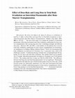 Research paper thumbnail of Effect of Dose-Rate and Lung Dose in Total Body Irradiation on Interstitial Pneumonitis after Bone Marrow Transplantation