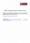 Research paper thumbnail of Bidding for major sporting events: key issues and challenges faced by sports governing bodies in the UK