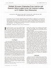 Research paper thumbnail of Multiple Myxomas Originating From Anterior and Posterior Mitral Leaflets in the Left Ventricle Leading to LV Outflow Tract Obstruction