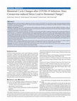 Research paper thumbnail of Menstrual Cycle Changes after COVID-19 Infection: Does Coronavirus-induced Stress Lead to Hormonal Change?