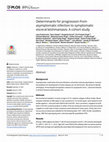 Research paper thumbnail of Determinants for progression from asymptomatic infection to symptomatic visceral leishmaniasis: A cohort study