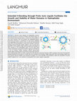 Research paper thumbnail of Extended H-Bonding through Protic Ionic Liquids Facilitates the Growth and Stability of Water Domains in Hydrophobic Environment