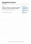 Research paper thumbnail of Assessing confidence in management adaptation approaches for climate-sensitive ecosystems