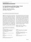 Research paper thumbnail of U.S. Natural Resources and Climate Change: Concepts and Approaches for Management Adaptation