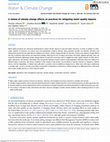 Research paper thumbnail of A review of climate change effects on practices for mitigating water quality impacts