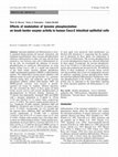 Research paper thumbnail of Effects of modulation of tyrosine phosphorylation on brush border enzyme activity in human Caco-2 intestinal epithelial cells