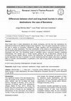 Research paper thumbnail of Differences between short and long break tourists in urban destinations: the case of Barcelona