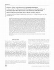 Research paper thumbnail of Influence of diet on the proteome of Drosophila melanogaster as assessed by two-dimensional gel electrophoresis and capillary liquid chromatography-mass spectrometry: the hamburger effect revisited