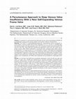 Research paper thumbnail of lEXPERIMENTAL INVESTIGATION l A Percutaneous Approach to Deep Venous Valve Insuf®ciency With a New Self-Expanding Venous Frame Valve