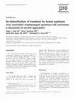 Research paper thumbnail of De-intensification of treatment for human papilloma virus associated oropharyngeal squamous cell carcinoma: A discussion of current approaches