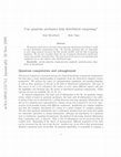 Research paper thumbnail of Can quantum mechanics help distributed computing?