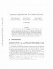 Research paper thumbnail of Quantum cryptanalysis of hash and claw-free functions