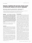 Research paper thumbnail of Detection of significant left renal artery stenosis caused by fibromuscular dysplasia with selective angiography