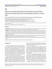 Research paper thumbnail of Effects of Aromatherapy Using the Damask Rose Essential Oil on Depression, Anxiety, and Stress in Hemodialysis Patients: A Clinical Trial