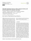 Research paper thumbnail of Microbial colonization in diverse surface soil types in Surtsey and diversity analysis of its subsurface microbiota