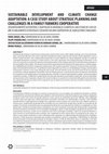 Research paper thumbnail of Sustainable Development and Climate Change Adaptation: A Case Study About Strategic Planning and Challenges in a Family-Farmers’ Cooperative