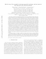 Research paper thumbnail of How Far Away is Far Enough for Extracting Numerical Waveforms, and How Much Do They Depend on the Extraction Method?