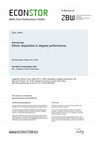 Research paper thumbnail of Ethnic Disparities in Degree Performance