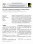 Research paper thumbnail of Study of flow at side weir in narrow flume using visualization techniques