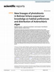 Research paper thumbnail of New lineages of photobionts in Bolivian lichens expand our knowledge on habitat preferences and distribution of Asterochloris algae