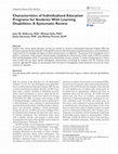 Research paper thumbnail of Characteristics of Individualized Education Programs for Students with Learning Disabilities: A Systematic Review