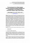 Research paper thumbnail of The development of a Water Quality Systems Assessment Model (WQSAM) and its application to the Buffalo River Catchment, Eastern Cape, South Africa