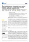 Research paper thumbnail of Implications of Watershed Management Practices on Water Availability Using Hydrus-1D Model in the Aba Gerima Watershed, Upper Blue Nile Basin, Ethiopia