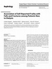 Research paper thumbnail of Association of Self-Reported Frailty with Falls and Fractures among Patients New to Dialysis