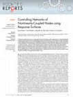 Research paper thumbnail of Controlling Networks using Response Surfaces: Experimental Results