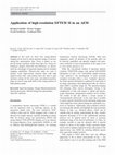 Research paper thumbnail of Application of high-resolution EFTEM SI in an AEM