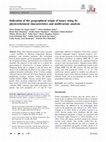 Research paper thumbnail of Indication of the geographical origin of honey using its physicochemical characteristics and multivariate analysis