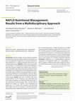 Research paper thumbnail of NAFLD Nutritional Management: Results from a Multidisciplinary Approach