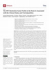 Research paper thumbnail of The HIV Restriction Factor Profile in the Brain Is Associated with the Clinical Status and Viral Quantities