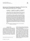 Research paper thumbnail of Structural and Thermodynamic Properties of Pb-Cd-Te Thin Films: Experimental Study and DFT Analysis