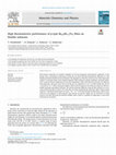 Research paper thumbnail of High thermoelectric performance of p-type Bi0.5Sb1.5Te3 films on flexible substrate