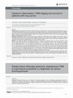 Research paper thumbnail of Systemic inflammation, TNM staging and survival in patients with lung cancer