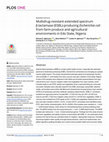 Research paper thumbnail of Multidrug-resistant extended spectrum β-lactamase (ESBL)-producing Escherichia coli from farm produce and agricultural environments in Edo State, Nigeria