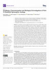 Research paper thumbnail of Synthesis, Characterization and Biological Investigation of New N-Modified Spinorphin Analogs