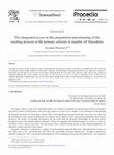 Research paper thumbnail of The integrated access in the preparation and planning of the teaching process at the primary schools in republic of Macedonia