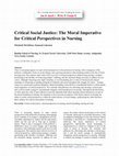 Research paper thumbnail of The Moral Imperative of Social Justice Leadership: A Critical Component of Effective Practice