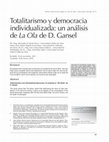 Research paper thumbnail of Totalitarismo y democracia individualizada: un análisis de La Ola de D. Gansel