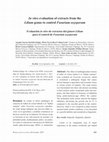 Research paper thumbnail of Evaluación in vitro de extractos del genero Lilium para el control de Fusarium oxysporum