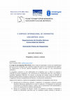 Research paper thumbnail of Call For Papers. Sección temática "Pragmática, contexto y contraste" del X Simposio Internacional de Hispanistas «ENCUENTROS 2024»