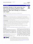 Research paper thumbnail of Intestinal volvulus in the pump twin of a twin reversed arterial perfusion (TRAP) sequence after laser therapy at 18 weeks: a case report