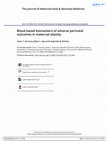 Research paper thumbnail of Blood-based biomarkers of adverse perinatal outcomes in maternal obesity