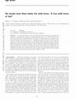 Research paper thumbnail of Non-Newtonian viscosity in steady-state shear flows