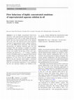 Research paper thumbnail of Flow behaviour of highly concentrated emulsions of supersaturated aqueous solution in oil